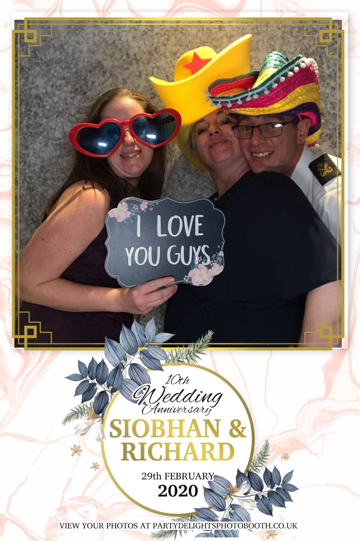 Siobhan and Richards Vow renewal  | View more photos from the event at gallery.partydelightsphotobooth.co.uk/u/PartyDelightsPhotoBooth/Siobhan-and-Richards-Vow-renewal